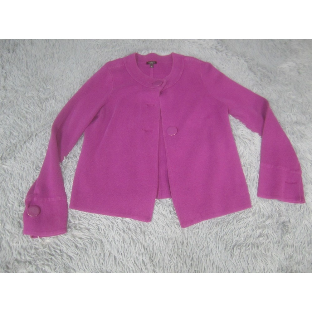 Talbots Cardigan Sweater Womens Medium Purple Knit Button Front‎ Long Sleeve